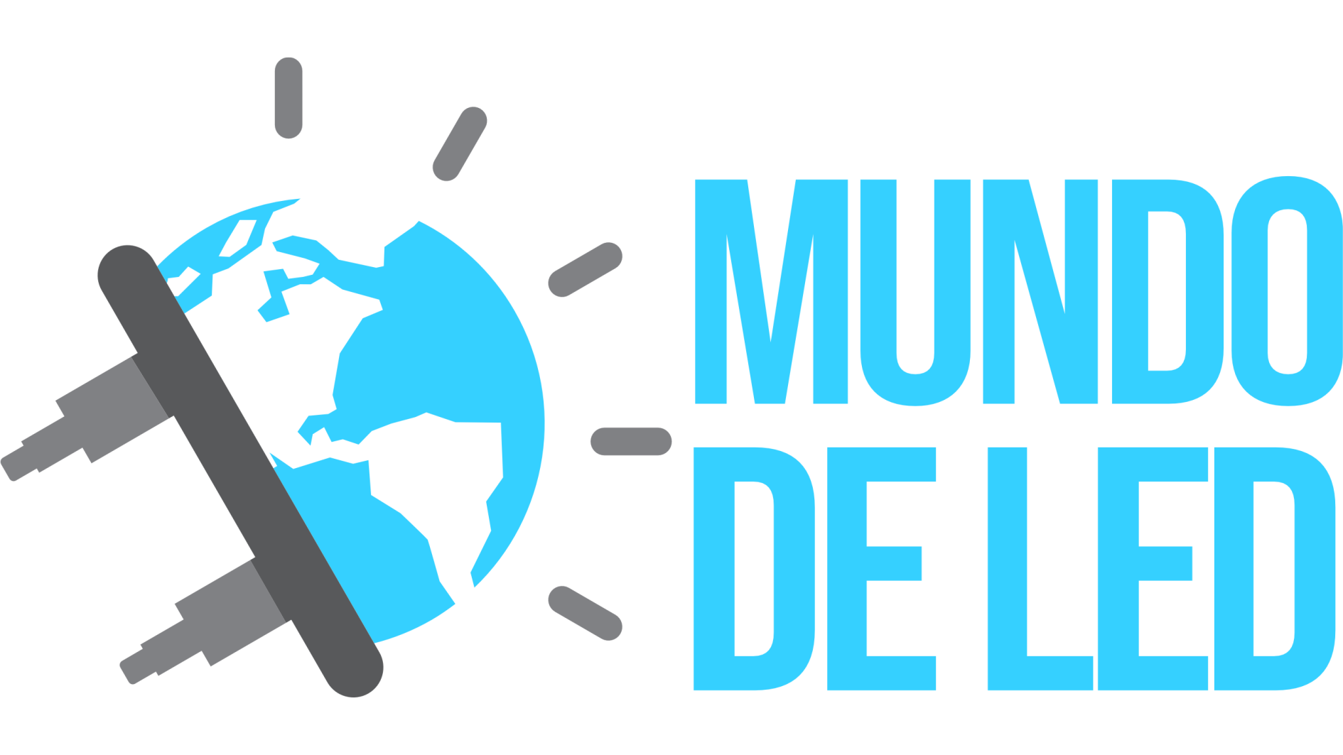 logo mundo de led